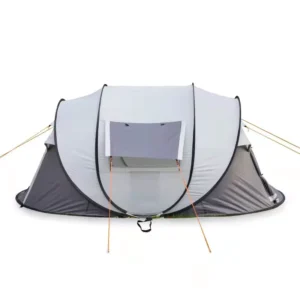 Outdoor Camping Fully Automatic Boat Shaped Tunnel Tent Quick Opening 5-8 Person Oxford Single Layer Four Season UV Resistant