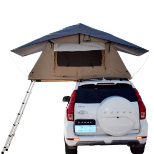 Outdoor Camping Heavy Duty Oxford Canvas Soft Shell Roof Top Tent 4X4 Off Road Accessories Vehicle Rooftop Tent