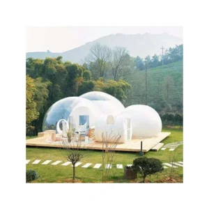 Outdoor Camping Hotel Geodesic Waterproof Metal Dome Tent