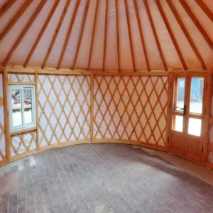Outdoor Camping Large Canvas Mongolian Yurt Tent Waterproof