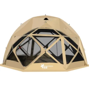 Outdoor Camping Oxford One Bedroom Big Window Oversized Octagonal Summer Tent Quick Opening Waterproof