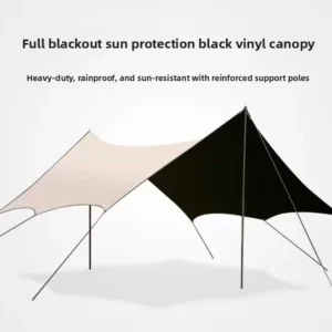 Outdoor Camping Picnic Butterfly-shaped Canopy Tent Half-Cover Sun-Protection Waterproof