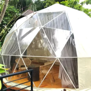 Outdoor Camping Prefab Waterproof Glamping Geodesic Dome House Tent for Resort