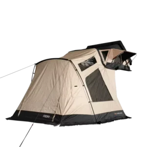 Outdoor Camping Rooftop Tent for SUV Cars with Aluminum Hard Shell Ladder Oxford Cotton Fabric Four-Season Automatic Opening