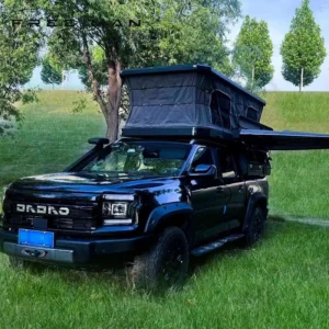Outdoor Camping Soft Shell Rooftop Tent Pop Up Hydraulic Aluminum Alloy Vehicle Roof Tent for Self Driving Tour