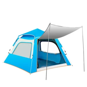 Outdoor Camping Square-Top Tent 5-8 Person Fully Automatic Instant-Setup Sun Protection Four-Season Tent