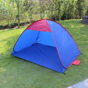 Outdoor Camping Tent All-Season One-Room Waterproof Pop-Up Beach Windbreak Picnic and Park Sunshade Foldable PVC