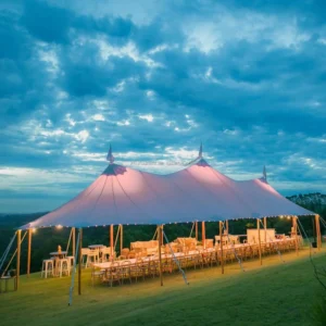 Luxury Wedding Tent for Outdoor Events-Four-Season UV Resistant Waterproof PVC Fabric Galvanized Iron Frame Wedding Parties
