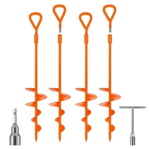 Outdoor Camping Tent Fixing Part Durable Galvanized Ground Anchor Peg Custom Surface Craft