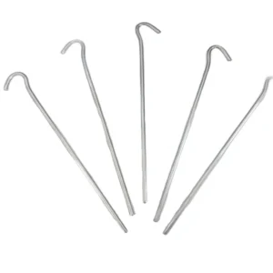 Outdoor Camping Tent Pegs, Zinc-Coated Steel, Custom Color and Size