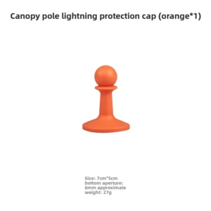 Outdoor Camping Tent Pole Protection Cap, Silicone, Insulated, Waterproof, 1000 mm