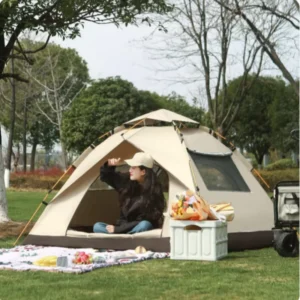 Outdoor Camping Tent Summer One Bedroom Oxford Fabric Lightweight Foldable Eco-Friendly Sun-protection Waterproof Quick Person