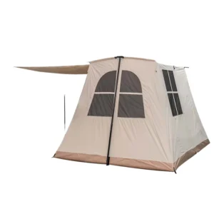 Outdoor Camping Tent with Large Skylight Canopy, Thickened Rainproof Multi-Person Spring Tent