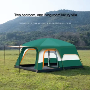 Outdoor Camping Tents Two Bedroom One Living Room Luxury Tents for Multiple People