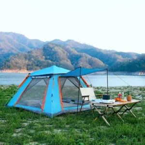 Outdoor Camping Tents with Two Bedrooms Structure