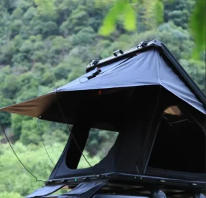 Outdoor Camping Triangle Rooftop Tents Hard shell Slim Aluminum Hardtop Car Rooftop Tent