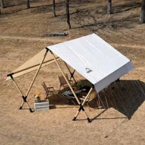 Outdoor Camping W-Shaped Market Canopy Hotel Tent for Glamping Parties