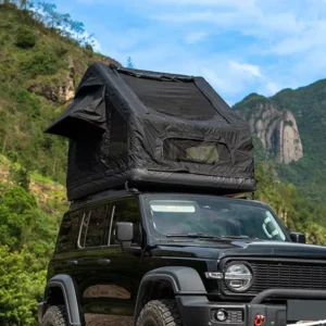 Outdoor Camping Waterproof Four-Season Inflatable Floating Car Roof Top Tent with Large Space Air Column Design Oxford Fabric