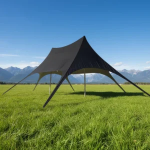 Outdoor Camping Waterproof Windproof Double-Peak Star-Shaped Stretch Canopy Tent