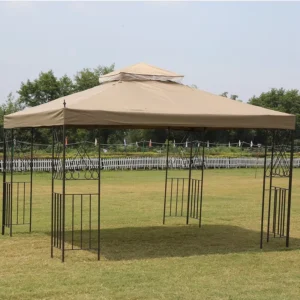 Outdoor Canopy Gazebo, 8×8 10×10 3×3, 140g Polyester Cover, Heavy-Duty Party Tent for Camping and Patio