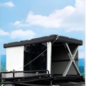 Outdoor Carbon Fiber Electric Hard Shell Rooftop Camper Summer Tent Instant Setup Without Construction Rooftop Tent
