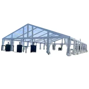 Outdoor Clear-View Wedding Event Atrium Tent Aluminum Frame Custom Waterproof for 300 People