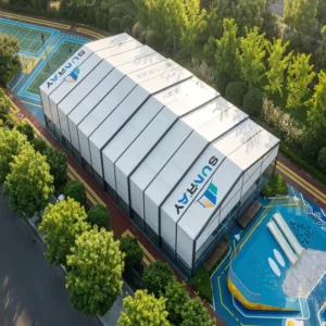 Outdoor Commercial Event Waterproof UV-Resistant Heavy-Duty Portable Aluminum Retractable Sports Canopy Tent
