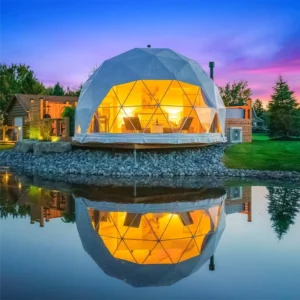 Outdoor Custom Geodesic Dome Tent for Glamping Hotels Resorts Starry Sky Rooms Homestays and Camping