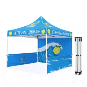 Outdoor Custom Logo Event Tent With Printed Roof Top Canopy Tent Aluminum Frame Waterproof 10X10 Canopy Tent