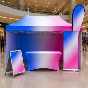 Outdoor Custom Printed Trade Show Marquee Tent, Aluminum Frame, Oxford Fabric, Folding Canopy, UV Protection