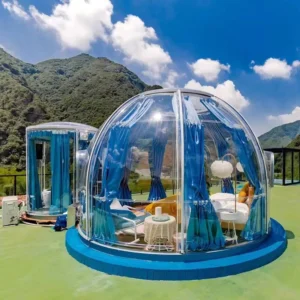 Outdoor Custom Size Prefabricated Hotel Resort PC Transparent Tent Geodesic Dome House