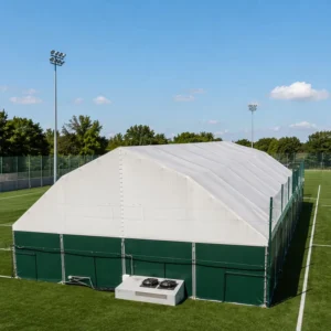 Outdoor Electric Cover Roof Paddle Tennis Court Padel Tent Aluminum Alloy Double PVC Coated Pickleball Tent