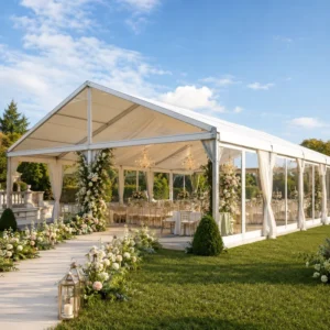 Outdoor European-Style A-Frame Aluminum Clear-Span Marquee Tent for Weddings Exhibitions and Events