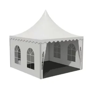Outdoor European Style Waterproof Windproof Pointed Roof Tent Aluminum Alloy Frame for Exhibitions Trade Shows Auto Shows Events