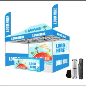 Outdoor Event Aluminum Tent With Logo Trade Show Promotion 3×3 Marquee Vendor Pop up Advertising Custom Print 10×10 Canopy Tent