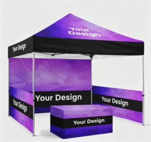 Outdoor Event Pop-up Tent Advertising Custom Printing Waterproof UV-Proof Portable Aluminum Frame Fire-Retardant
