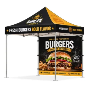 Outdoor Events Business Personalized Advertising 10’x10” Double Layer Waterproof Polyester Oxford Trade Show Tent for Food