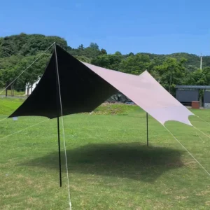 Outdoor Extra-Large Oxford Cloth Canopy Source Factory Sun Protection Waterproof Tent for 3-4 People with Iron Rod