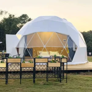 Outdoor Fabric PVC Geodesic Dome Hotel Tent Luxury Dome Tent Outdoor Camping Starry Sky Dome Tent