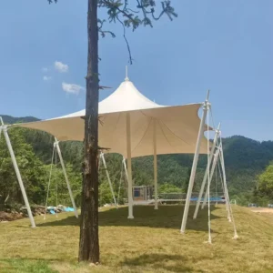 Outdoor Factory Large Fabric Tensile Membrane Marquee Tent Customized Shape
