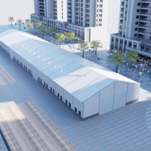 Outdoor Factory Use Heavy Duty Industrial Shelter Logistics Machinery Bulk Cargo Protection Custom Size Warehouse Storage Tent