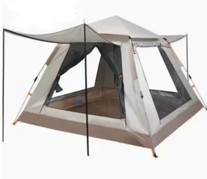 Outdoor Family Camping Tent Portable Rainproof Sun Protective Folding Sun Shading Oxford Fiberglass for Field Picnics Travel