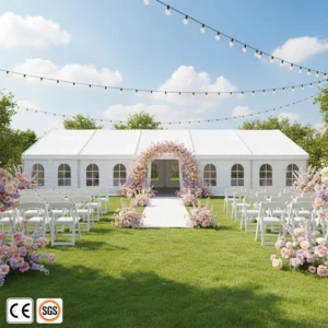 Outdoor Festival Celebration Tent Waterproof Commercial White Wedding Large Church Tent For Gathering Event