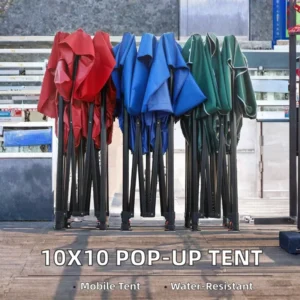 Outdoor Foldable Trade Show Tent 10x10ft 3x3m Steel Frame Oxford Fabric Pop up Canopy Gazebo with Custom Logo