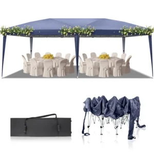Outdoor Foldable Waterproof Wedding Canopy Tent, 6x3m, 210D Oxford Cloth, Quick Setup, Carry Bag