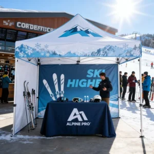 Outdoor Folding Canopy Tent for Food Vendors, Trade Shows, and Events