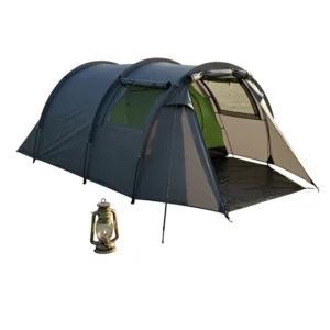 Outdoor Four-Season Camouflage Double-Layer Tunnel Tent Waterproof Lightweight Easy Carry