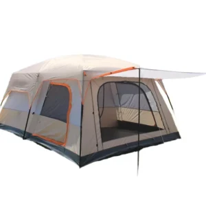 Outdoor Four Season Double Layer Tent with Two Bedrooms & One Living Room 6 8 People Sun Protection Rainproof Large Camping Tent