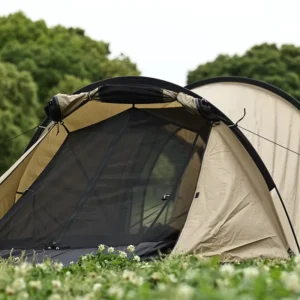 Outdoor Four-season Double Layer Camouflage Camping Tunnel Tent Canopy Two-in-one 2-Person Portable >3000mm Tent