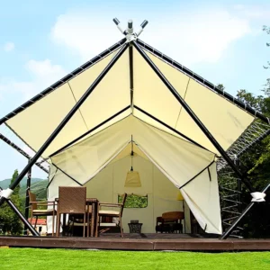Outdoor Four season Double Layer Large Luxury Hotel Tent Wild Scenic Spot Campsite Vacation Farmhouse Hostel Net Red Straight